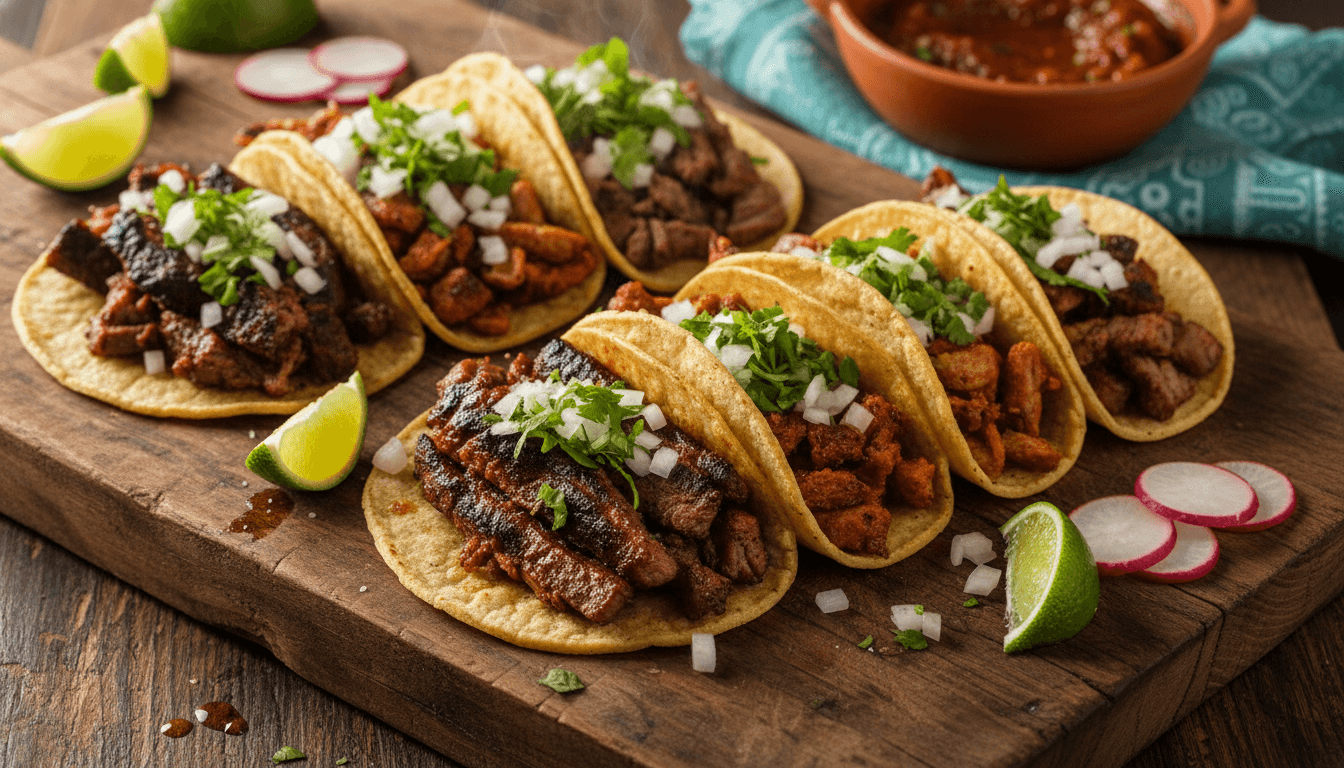 Authentic Mexican street tacos with fresh ingredients